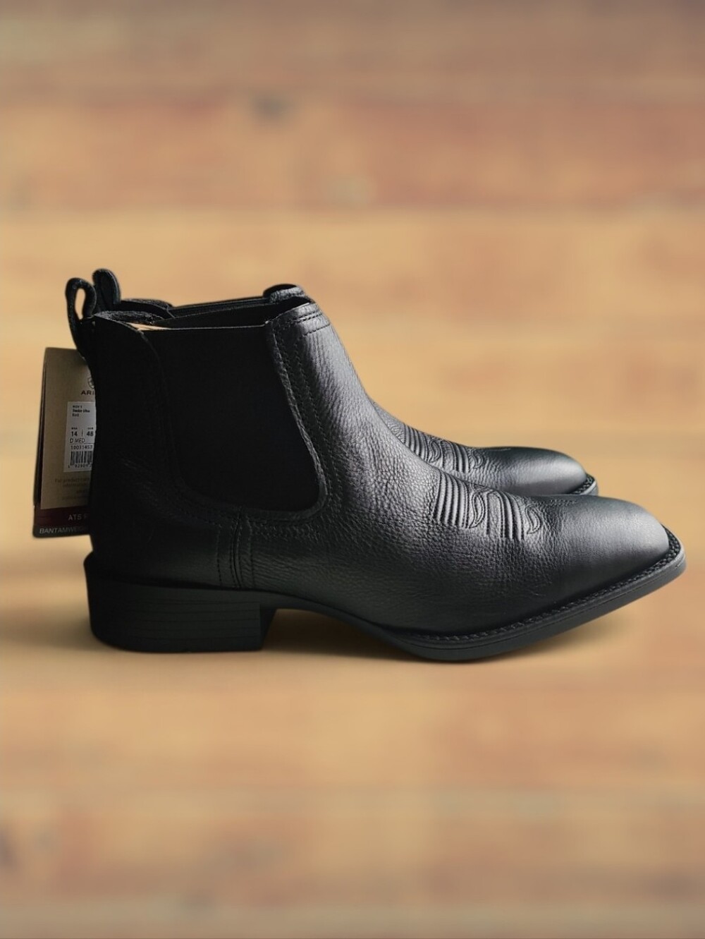 NWB Ariat Men's Booker Ultra Square Toe Western Chelsea Boots Size 14D - Picture 8 of 10